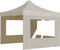 vidaXL - Partytent - inklapbaar - met - wanden - 2x2 - m - aluminium - crème