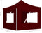 vidaXL - Partytent - inklapbaar - met - wanden - 3x3 - m - aluminium - wijnrood