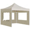 vidaXL - Partytent - inklapbaar - met - wanden - 3x3 - m - aluminium - crème