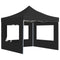 vidaXL - Partytent - inklapbaar - met - wanden - 3x3 - m - aluminium - antraciet