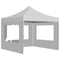 vidaXL - Partytent - inklapbaar - met - wanden - 3x3 - m - aluminium - wit
