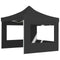 vidaXL - Partytent - inklapbaar - met - wanden - 3x3 - m - aluminium - antraciet