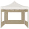 vidaXL - Partytent - inklapbaar - met - wanden - 3x3 - m - aluminium - crème