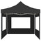vidaXL - Partytent - inklapbaar - met - wanden - 3x3 - m - aluminium - antraciet