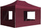 vidaXL - Partytent - inklapbaar - met - wanden - 4,5x3 - m - aluminium - wijnrood