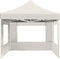 vidaXL - Partytent - inklapbaar - met - wanden - 4,5x3 - m - aluminium - crème