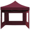 vidaXL - Partytent - inklapbaar - met - wanden - 4,5x3 - m - aluminium - wijnrood