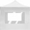 vidaXL - Partytent - inklapbaar - met - wanden - 4,5x3 - m - aluminium - wit