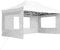 vidaXL - Partytent - inklapbaar - met - wanden - 4,5x3 - m - aluminium - wit