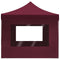 vidaXL - Partytent - inklapbaar - met - wanden - 4,5x3 - m - aluminium - wijnrood