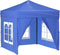 vidaXL - Partytent - inklapbaar - met - zijwanden - 2x2 - m - blauw