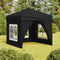 vidaXL - Partytent - inklapbaar - met - zijwanden - 2x2 - m - blauw