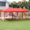 vidaXL - Partytent - inklapbaar - met - zijwanden - 2x2 - m - blauw