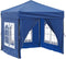 vidaXL - Partytent - inklapbaar - met - zijwanden - 2x2 - m - blauw