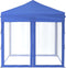 vidaXL - Partytent - inklapbaar - met - zijwanden - 2x2 - m - blauw