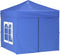 vidaXL - Partytent - inklapbaar - met - zijwanden - 2x2 - m - blauw