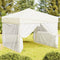 vidaXL - Partytent - inklapbaar - met - zijwanden - 2x2 - m - antracietkleurig