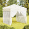vidaXL - Partytent - inklapbaar - met - zijwanden - 2x2 - m - antracietkleurig