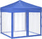 vidaXL - Partytent - inklapbaar - met - zijwanden - 2x2 - m - crèmekleurig