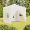 vidaXL - Partytent - inklapbaar - met - zijwanden - 2x2 - m - crèmekleurig