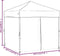 vidaXL - Partytent - inklapbaar - met - zijwanden - 2x2 - m - crèmekleurig