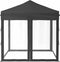 vidaXL - Partytent - inklapbaar - met - zijwanden - 2x2 - m - antracietkleurig