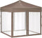vidaXL - Partytent - inklapbaar - met - zijwanden - 2x2 - m - taupe
