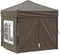 vidaXL - Partytent - inklapbaar - met - zijwanden - 2x2 - m - taupe