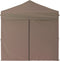 vidaXL - Partytent - inklapbaar - met - zijwanden - 2x2 - m - taupe