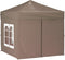 vidaXL - Partytent - inklapbaar - met - zijwanden - 2x2 - m - taupe