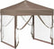 vidaXL - Partytent - inklapbaar - met - zijwanden - 2x2 - m - taupe