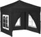 vidaXL - Partytent - inklapbaar - met - zijwanden - 2x2 - m - zwart