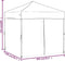 vidaXL - Partytent - inklapbaar - met - zijwanden - 2x2 - m - zwart