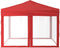 vidaXL - Partytent - inklapbaar - met - zijwanden - 3x3 - m - rood