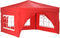 vidaXL - Partytent - inklapbaar - met - zijwanden - 3x3 - m - rood
