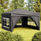 vidaXL - Partytent - inklapbaar - met - zijwanden - 3x3 - m - rood