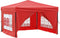 vidaXL - Partytent - inklapbaar - met - zijwanden - 3x3 - m - rood