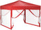 vidaXL - Partytent - inklapbaar - met - zijwanden - 3x3 - m - rood