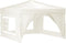 vidaXL - Partytent - inklapbaar - met - zijwanden - 3x3 - m - crèmekleurig