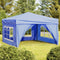 vidaXL - Partytent - inklapbaar - met - zijwanden - 3x3 - m - crèmekleurig