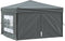 vidaXL - Partytent - inklapbaar - met - zijwanden - 3x3 - m - antracietkleurig