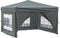 vidaXL - Partytent - inklapbaar - met - zijwanden - 3x3 - m - antracietkleurig