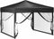 vidaXL - Partytent - inklapbaar - met - zijwanden - 3x3 - m - antracietkleurig