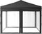 vidaXL - Partytent - inklapbaar - met - zijwanden - 3x3 - m - antracietkleurig