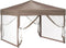 vidaXL - Partytent - inklapbaar - met - zijwanden - 3x3 - m - taupe