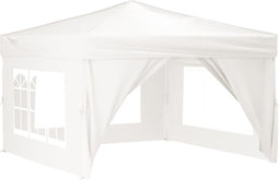vidaXL - Partytent - inklapbaar - met - zijwanden - 3x3 - m - wit