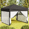 vidaXL - Partytent - inklapbaar - met - zijwanden - 3x3 - m - wit