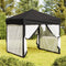 vidaXL - Partytent - inklapbaar - met - zijwanden - 3x3 - m - wit
