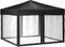 vidaXL - Partytent - inklapbaar - met - zijwanden - 3x3 - m - zwart