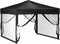 vidaXL - Partytent - inklapbaar - met - zijwanden - 3x3 - m - zwart